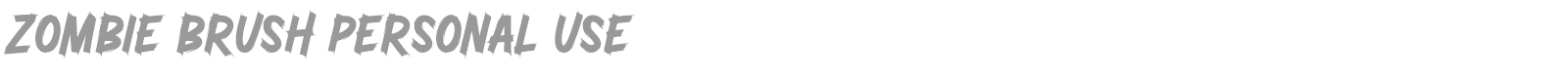 Zombie Brush font preview